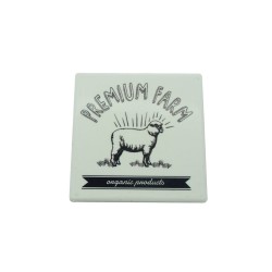 Ceramic Coaster Sheep 75x75mm
